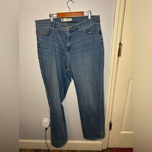 Levi's 512 straight leg Denim Jeans light wash size 16